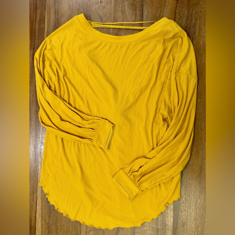 Free People Shimmy Shake Low Back Top Yellow Gold Size XS - Picture 5 of 10
